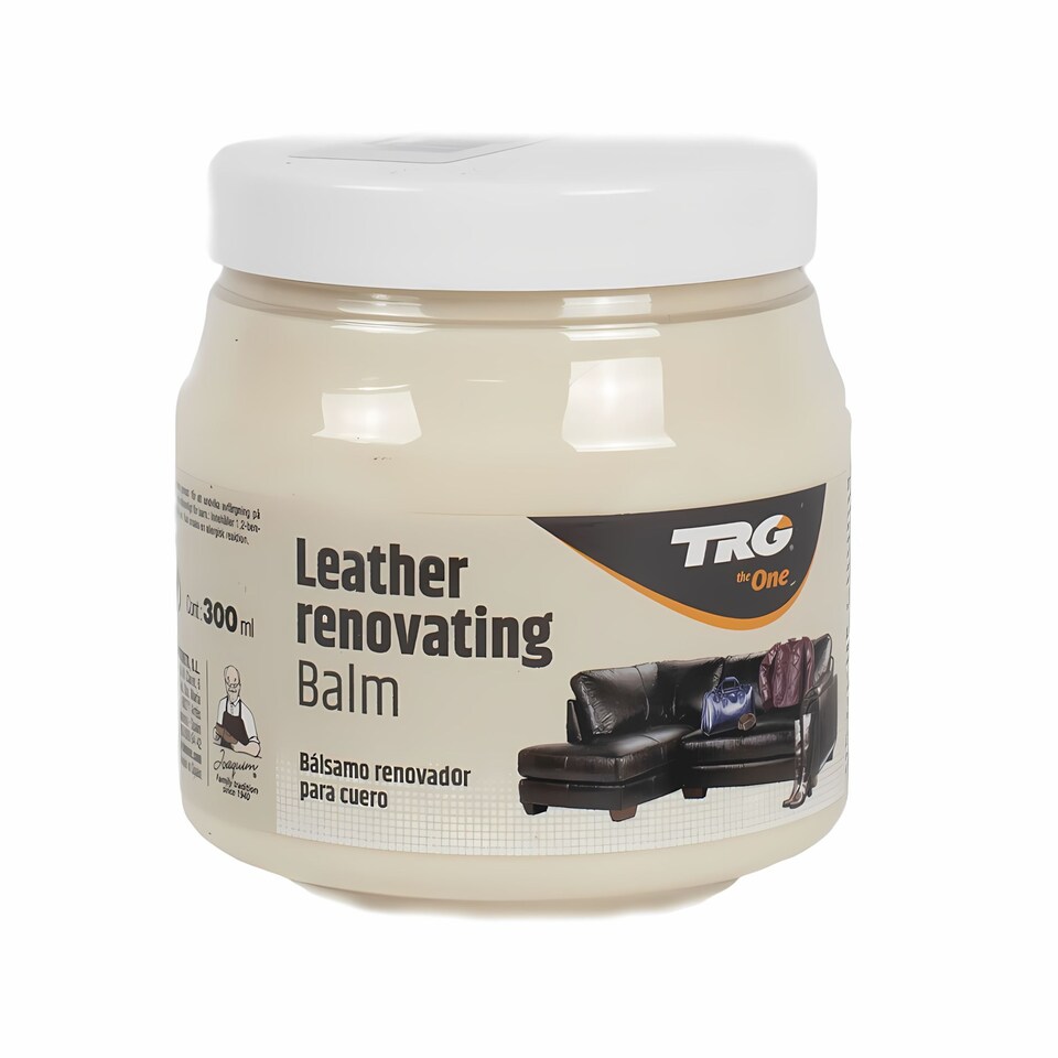 image 1 of TRG Leather Renovating Balm for Colour Restoration of Smooth Leather 300ml | Clear | Neutral