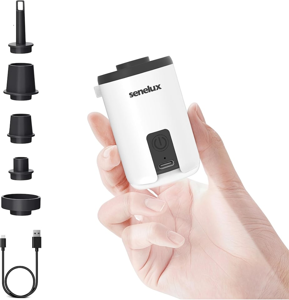 image 1 of Senelux 5 in 1 Mini Electric Air Pump