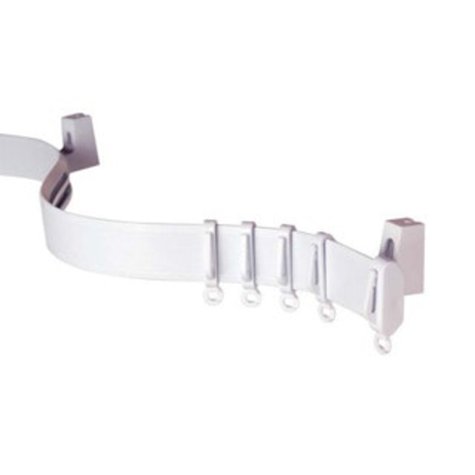 390cm White Aluminium Curtain Track | White | White