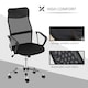 image 6 of HOMCOM Executive Office Chair High Back Mesh Back Seat Desk Chairs, Black