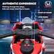 image 4 of HOMCOM Honda Licensed 6V Kids Electric Motorbike Ride On Motorcycle Vehicle with Headlights, Music, Training Wheels, for Ages 3-5 Years Red