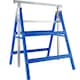 image 5 of Scaffold Trestle Set of 2 - A Frame, foldable, 7-step height adjustable | Blue | blue | 68,50 x 56,50 x 79,50 cm | 2