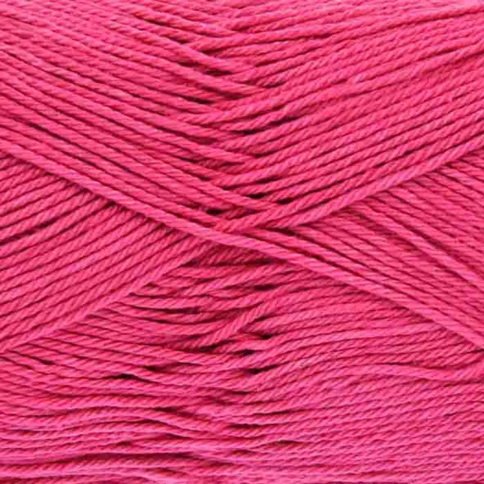 King Cole Pink Giza Cotton 4 Ply Yarn (Value Pack 12 x 50g Balls) For Crochet, Knitting - 158m per ball