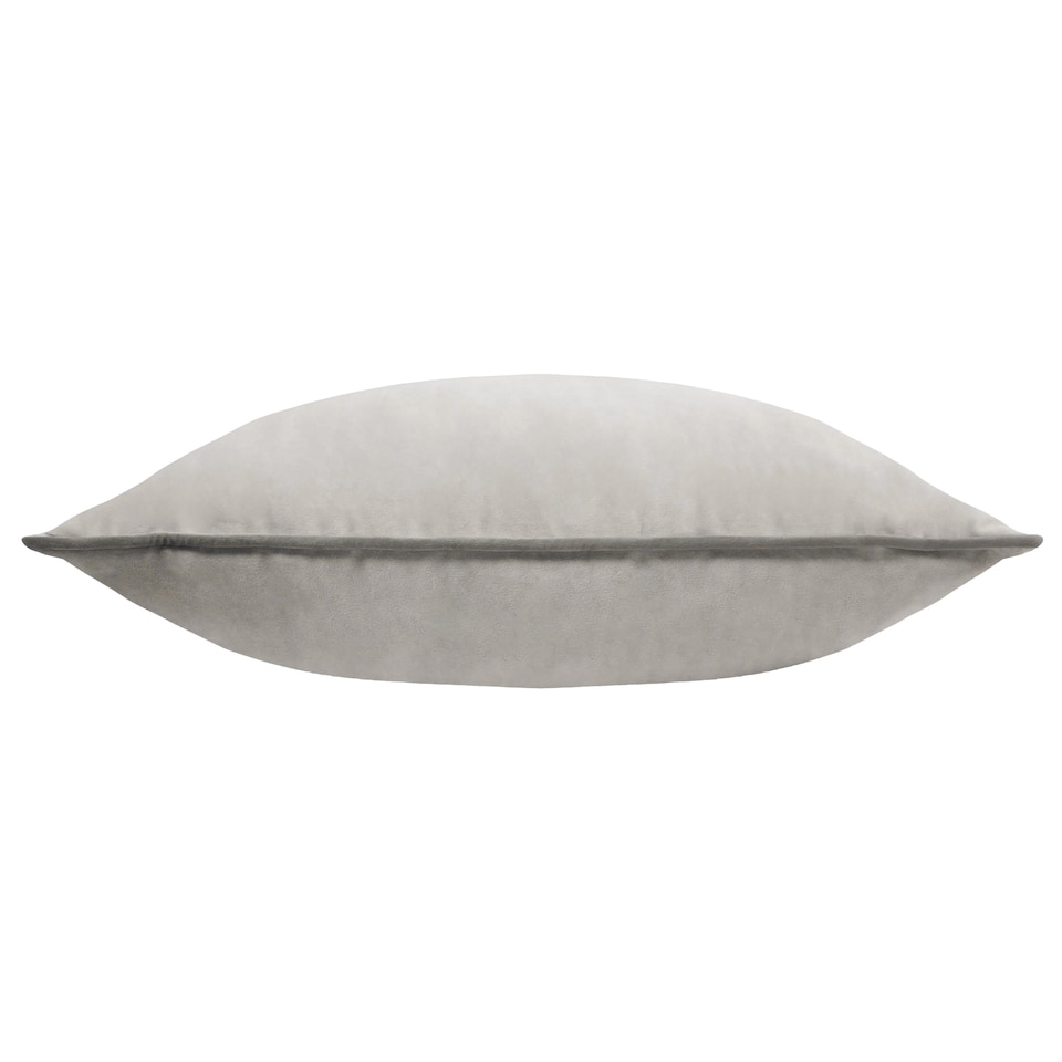 image 1 of Furn Meridian Velvet Cushion, Dove/Charcoal, 55 x 55cm