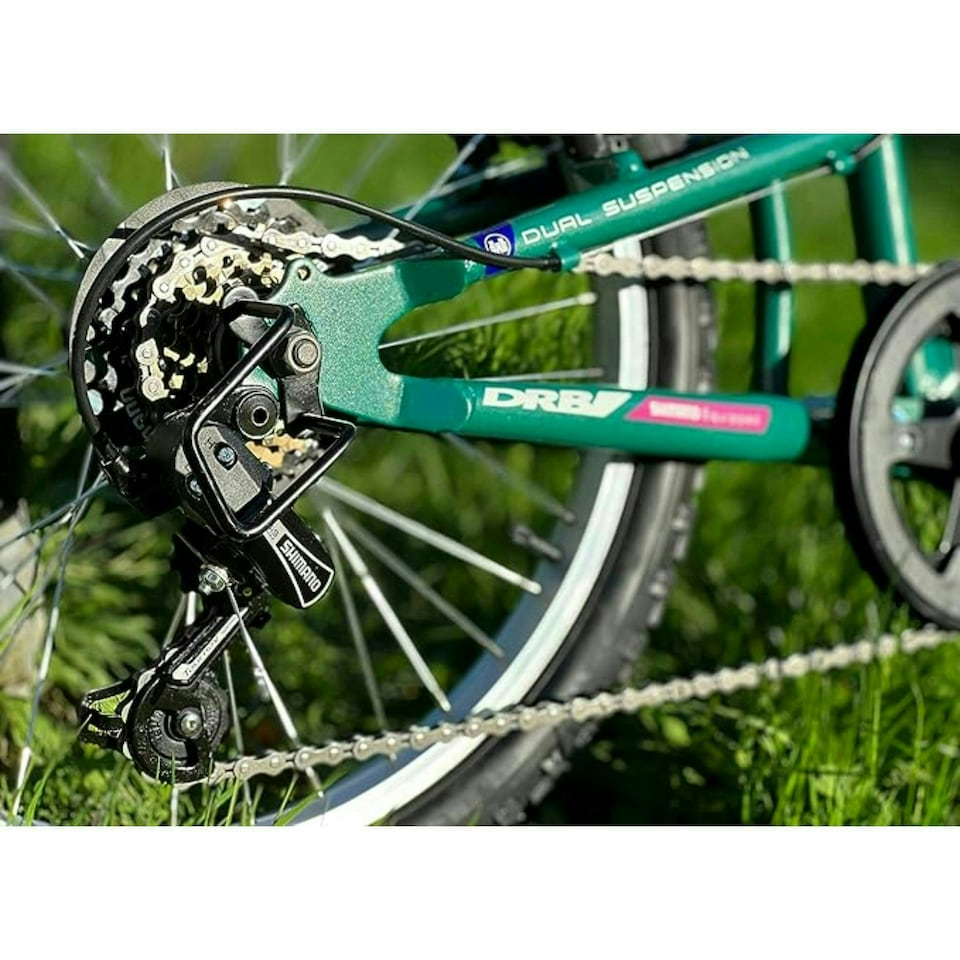 image 1 of Dallingridge Melody 20in Girls Full Suspension Mountain Bike - Metallic Teal/White