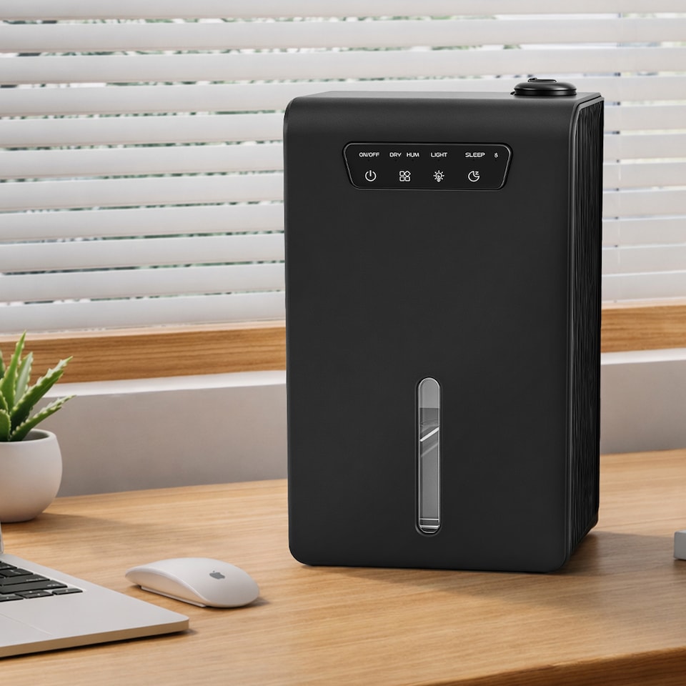 image 1 of Spector Dehumidifier Humidifier 2 in 1 Portable Electric LED Auto Off Black 3.2L
