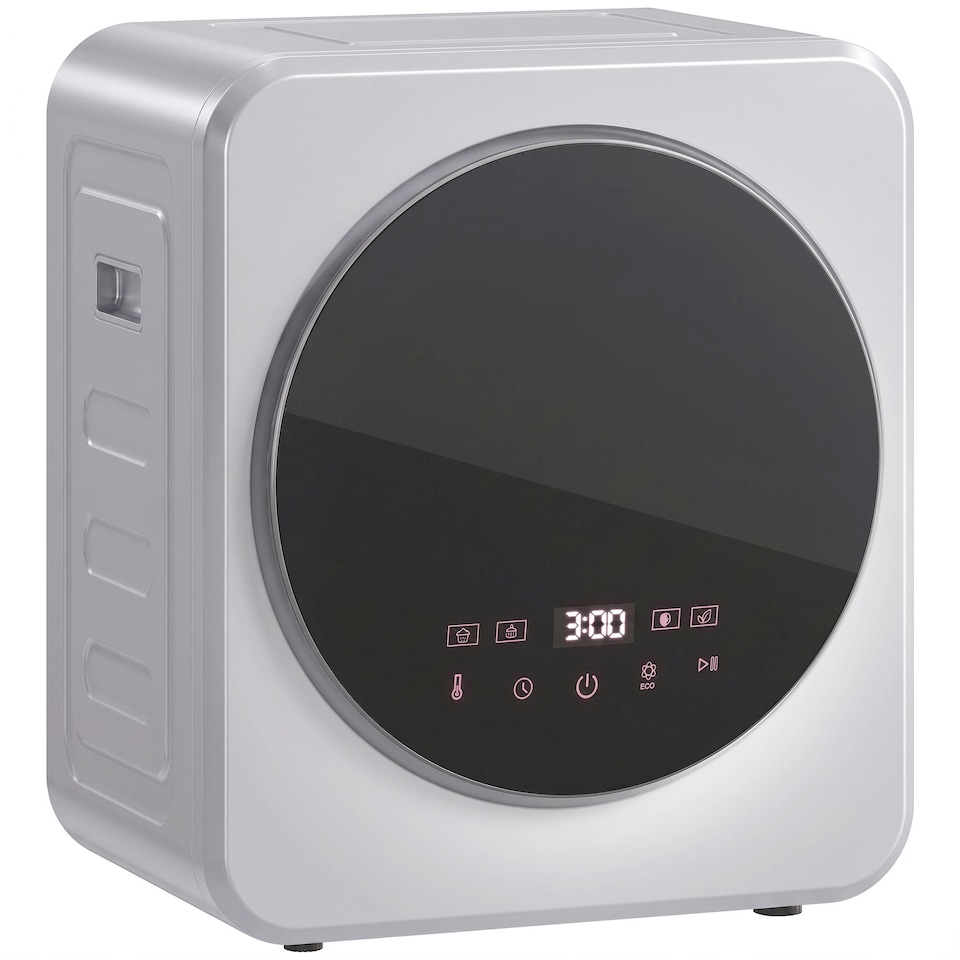 image 1 of HOMCOM 800W Compact Dryer Machine, 4 kg Small Vented Tumble Dryer, Silver