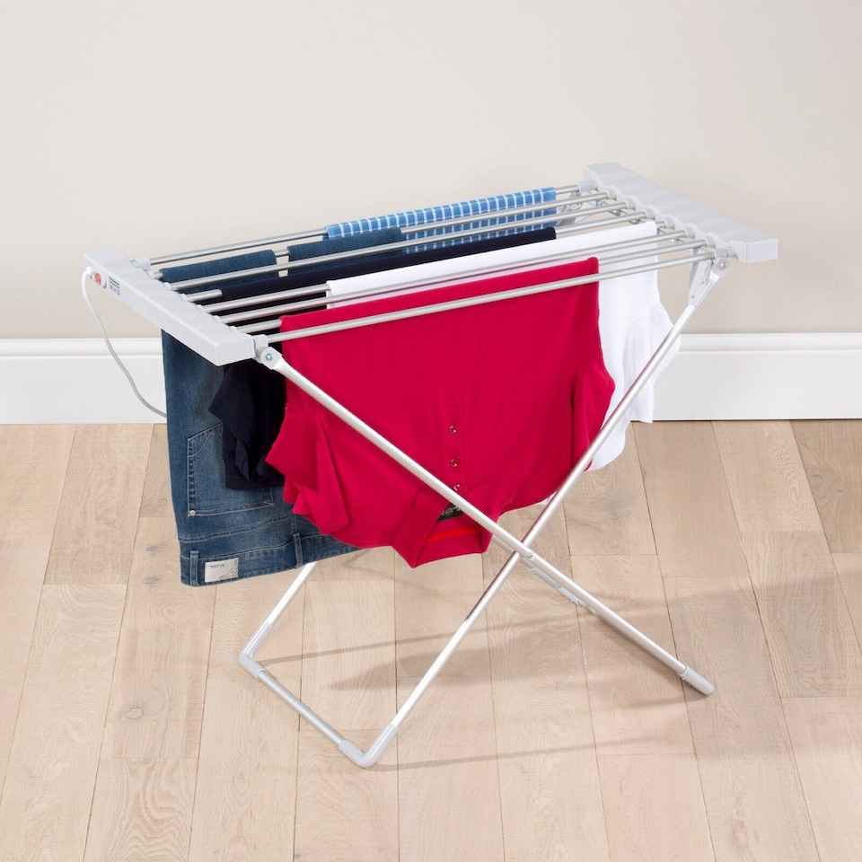 image 1 of Daewoo Electric Heated Airer 120W, Compact Foldable Clothes Dryer