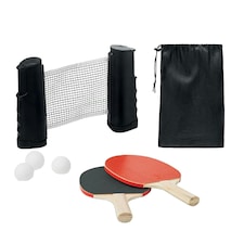 MidOcean Ping Pong Table Tennis Set - Black - One Size