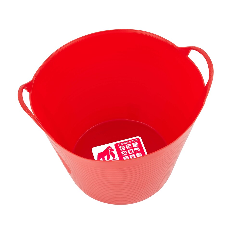 image 1 of Red Gorilla - Gorilla Tub 26L - Flexible Multi-Use Bucket | Red