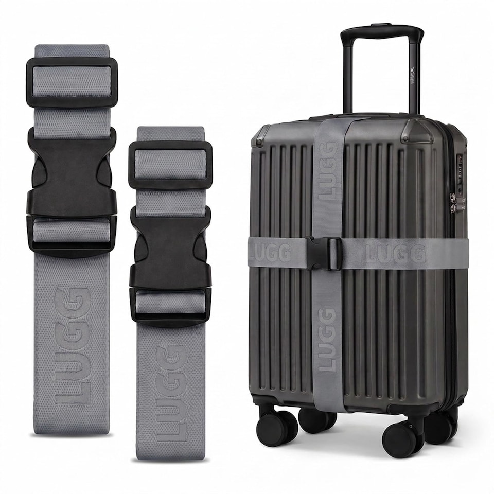 image 1 of Lugg Luggage Straps 2 Pack Adjustable Suitcase Belts 180 cm Polyester Webbing