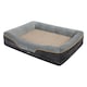 image 1 of Skylos Grey 80cm Orthopedic Dog Bed Memory Foam Washable Pet Puppy Mattress | Grey | 80 x 56cm | One Size