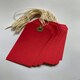 image 4 of Box of 1000 Red Strung Tags 120mm x 60mm