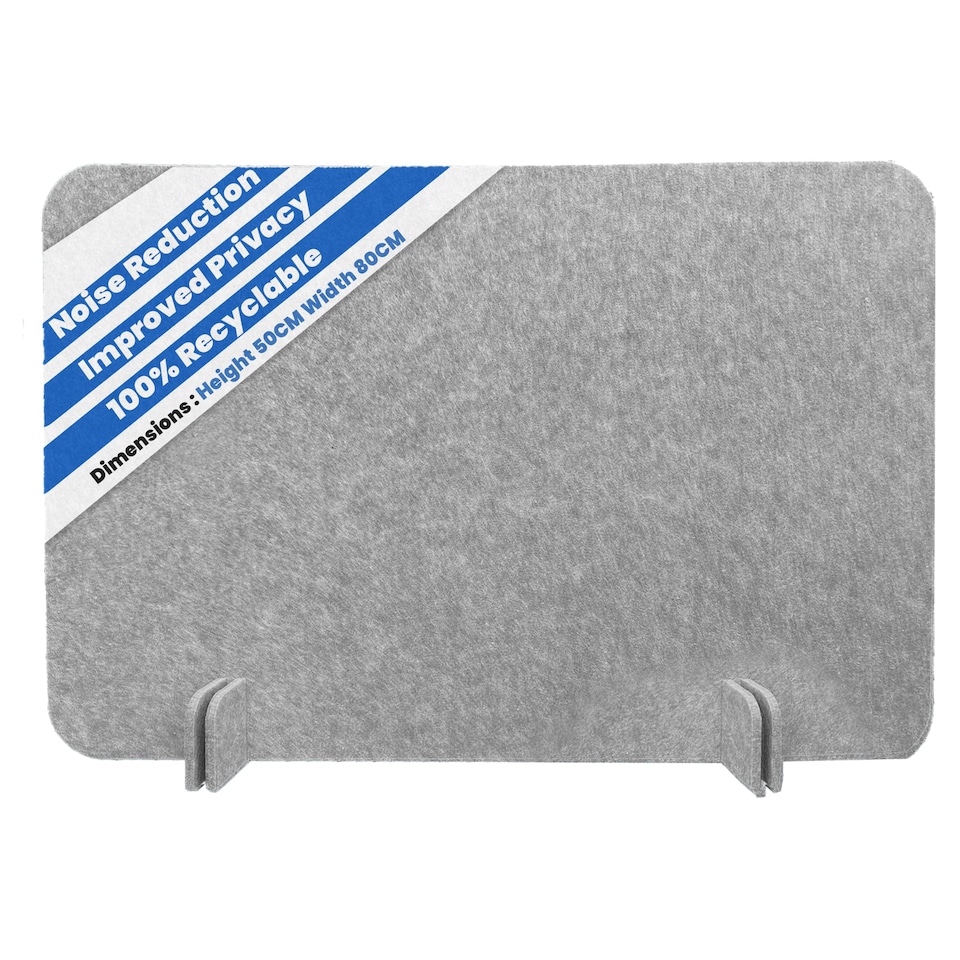 image 1 of Desk Divider Acoustic Panel & Privacy Screen Desk Organizer (50cm x 80cm)