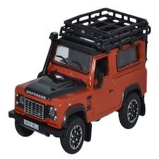 Oxford Diecast Land Rover Defender 90 Station Wagon Phoenix Orange