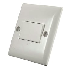 Dencon Slimline Fan Switch - White - One Size