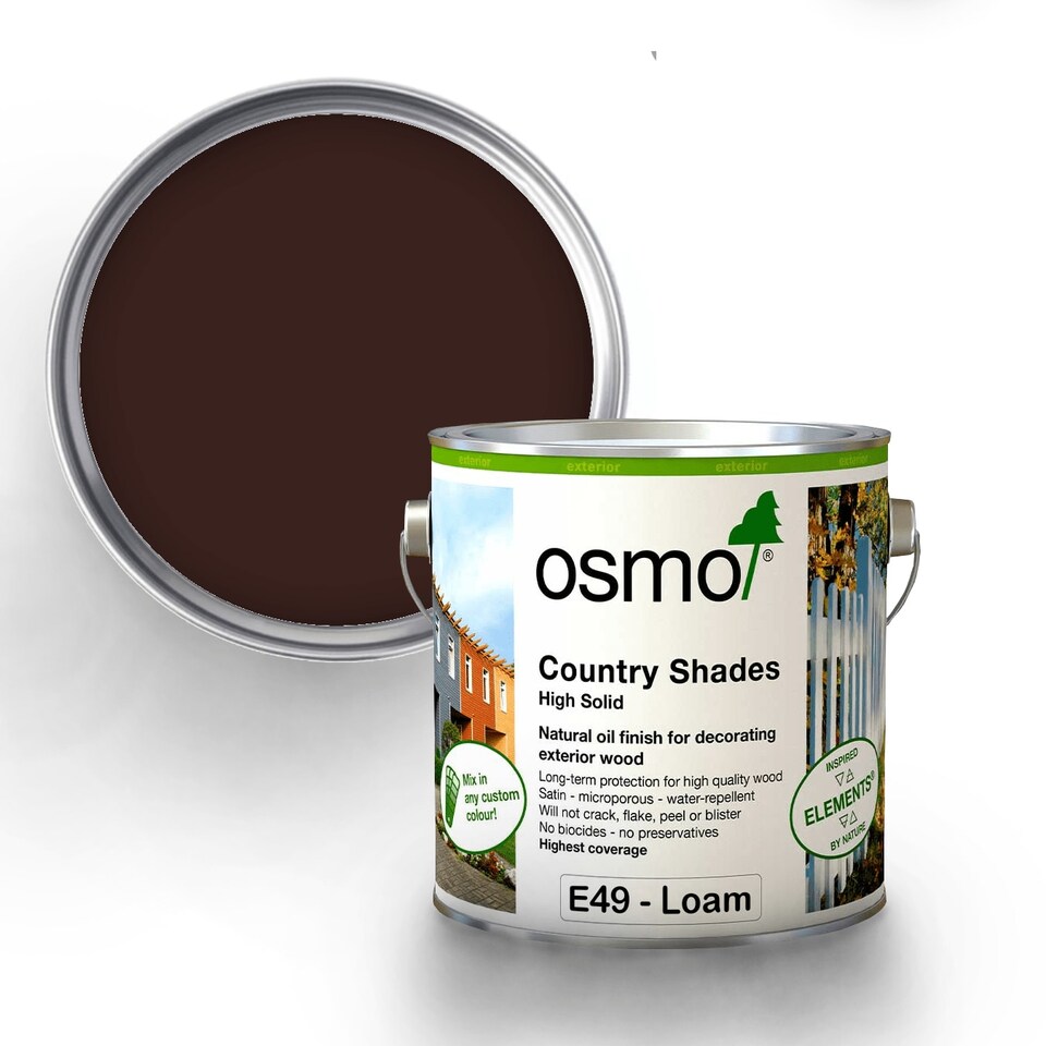 image 1 of Osmo Country Shades Opaque Natural Oil based Wood Finish for Exterior E49 Loam 750ml