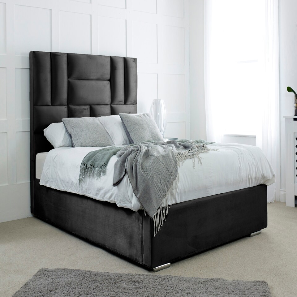 Ofsted Plush Superking Bed Frame - Black