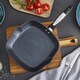 image 4 of Morphy Richards 26cm Forged Aluminium Black Square Grill Pan