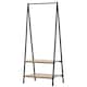 image 1 of HOMCOM 2-Tier Garment Rack Storage Shelves Metal Coat Shoes Clothes Stand