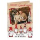 image 1 of Personalised Photo Upload Pack of 10 Gonk Christmas Cards