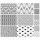 image 1 of Geometric Black & White Collection (Placemat & Coaster Set)
