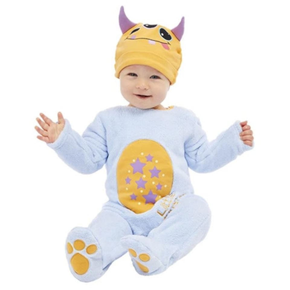 image 1 of Little Monster Blue Fancy Dress Costume Unisex Baby - 6-9 Months