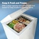 image 5 of Igenix IG100 Freestanding Chest Freezer, 99 L, White