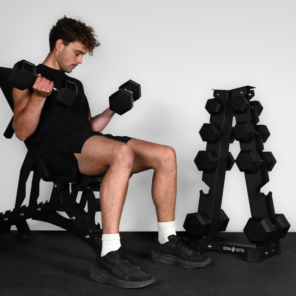 image 1 of GYM SETS UK Hex Dumbbell Pairs- (2 x 30kg (60kg))