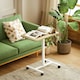 image 8 of HOMCOM Standing Desk Mobile Overbed Table w/ Wheels for Home Office Natural