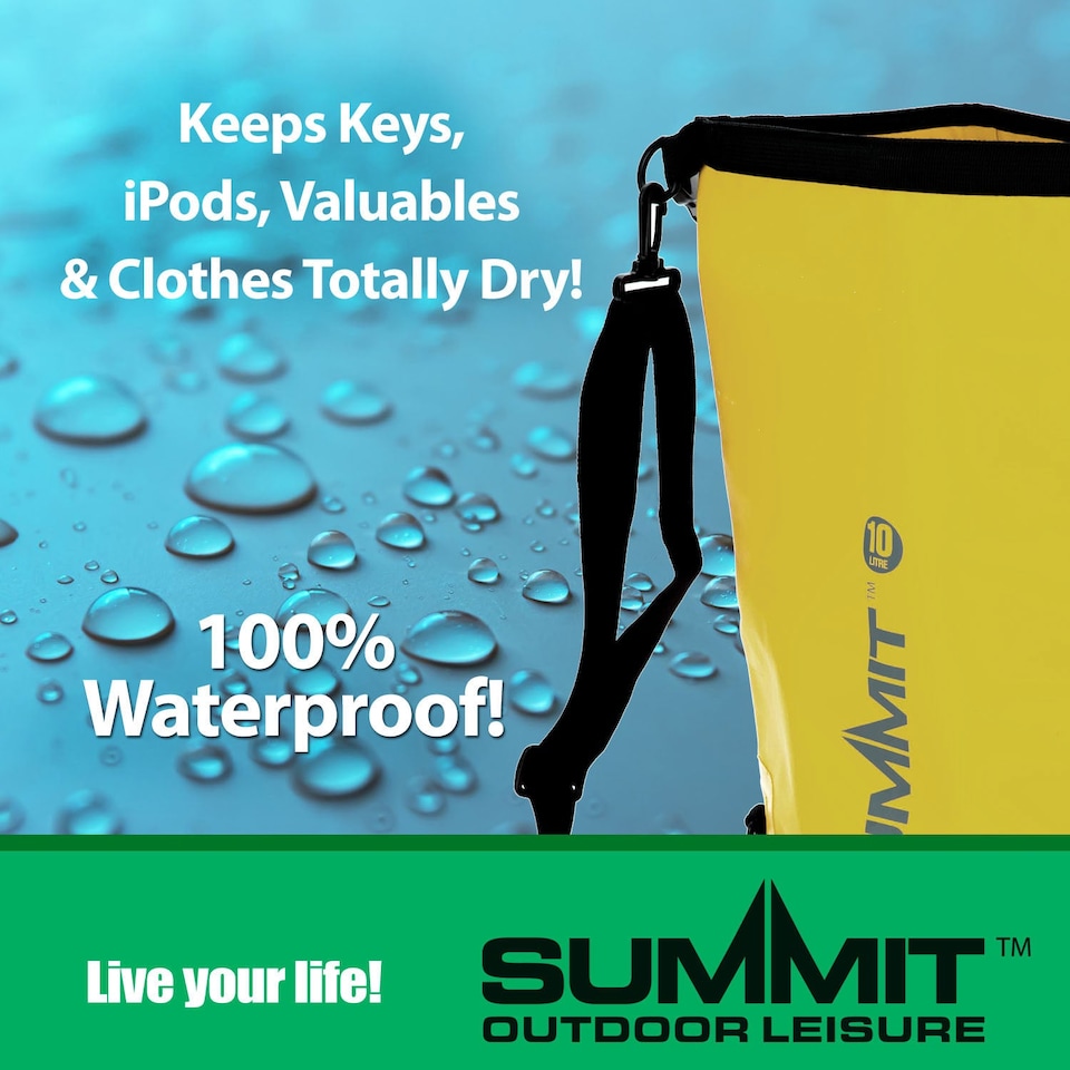 image 1 of PMS Summit Floating 10L Dry Bag - IP56 Waterproof