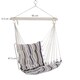 image 5 of Outsunny Outdoor Hammock Cushioned Chair Patio Swing Seat Wooden Brown Garden 
