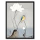 image 1 of Ohara Koson Framed Wall Art Print Kingfisher With Lotus Flower Home Décor