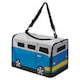 image 1 of Pet Carrier Bag Soft Polyester Kids Bus Themed Small Dog Cat Travel Carry Case | Multi | Blue Camper Bus | 1