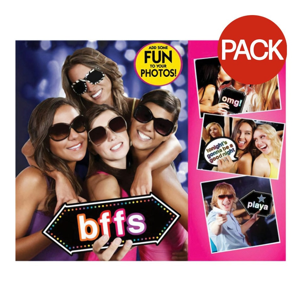 Amscan Wedding Photobooth Props (Pack of 12) - Multicoloured - One Size