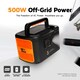 image 4 of Xtorm Portable Power Station 500W UK Black Orange