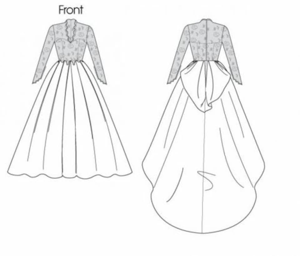 image 1 of Butterick 5731 Paper Sewing Pattern – Women’s Wedding Dresses & Dresses, UK Sizes 14–16–18–20, Advanced