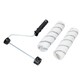 image 5 of 230mm (9") Paint Roller Medium Pile Sleeves (2) +Tray for Painting Decorating 3pk