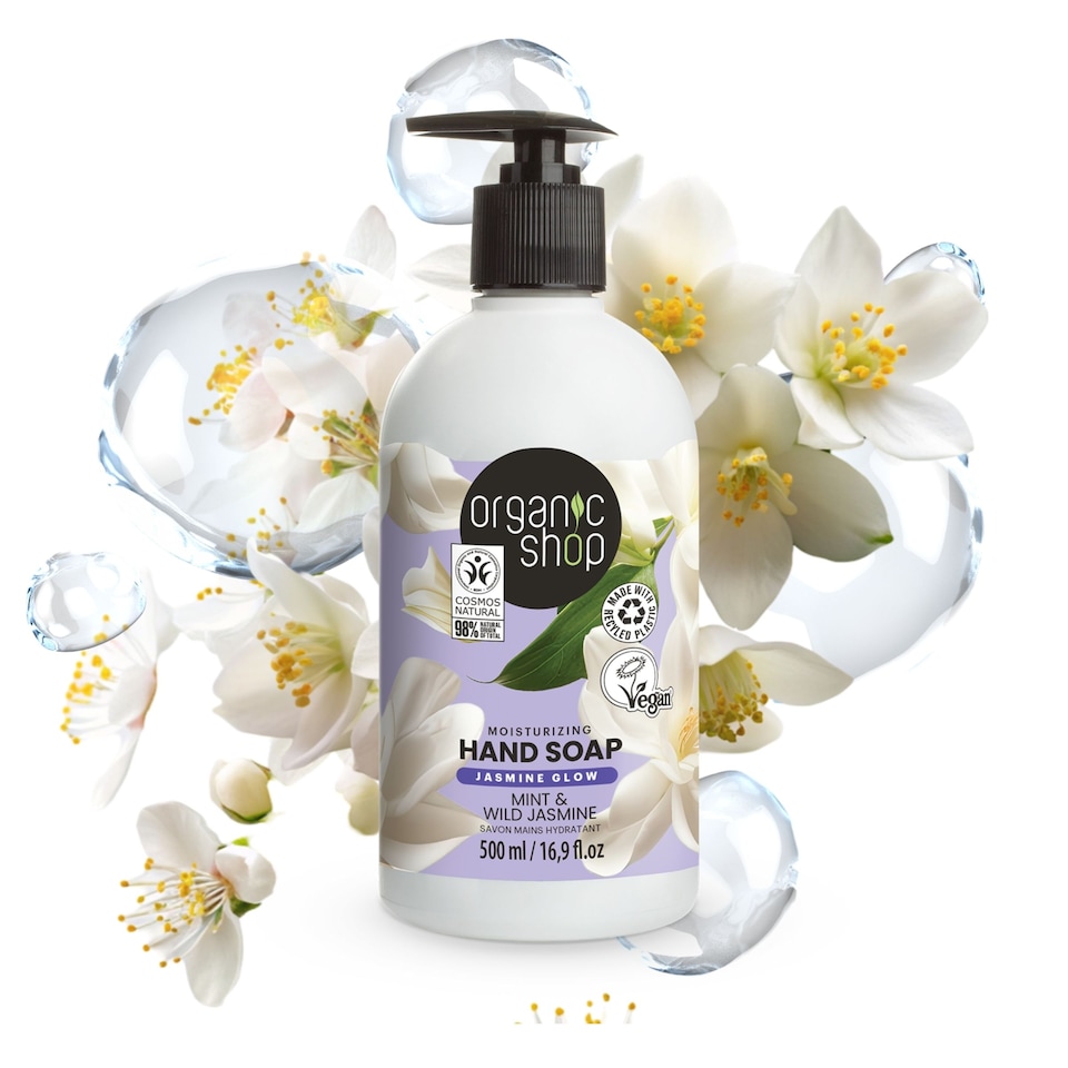 image 1 of Organic Shop Moisturizing Hand Soap Mint & Jasmine 500ml