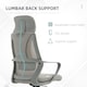 image 6 of Vinsetto Ergonomic Office Chair, High Back Computer Chair, Mesh Desk Chair with Lumbar Support, Headrest, Wheel, Adjustable Height, Grey