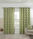 image 1 of Esher Eyelet Curtains - Green - 229cm x 183cm