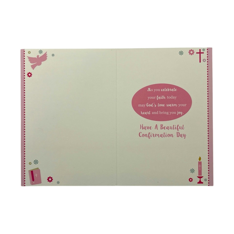 image 1 of For You Goddaughter On Your Confirmation Lettering Design Religious Card