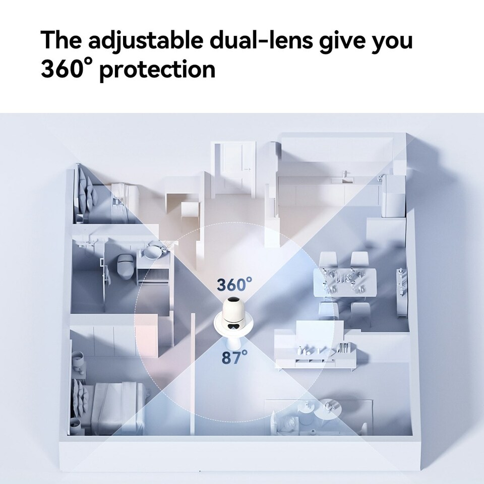 image 1 of IMOU Ranger Dual Indoor Cam- Indoor Dual Lens Pan & Tilt Smart Wi-Fi Plug-In Security Camera