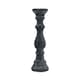 image 1 of Amalfi Large Column Candle Holder - Ceramic - L12 x W12 x H40 cm - Grey | Grey