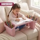 image 7 of GEEZY Pink Plastic Portable Bed Tray With Storage