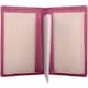 image 1 of London Leathergoods Unisex Genuine Leather RFID Protected Credit Travel Card Holder Case | Pink | Dahlia
