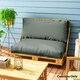 image 10 of Outsunny 2 Seat Pallet Cushions 20cm Thick Outdoor Seat Pads, Charcoal Grey 