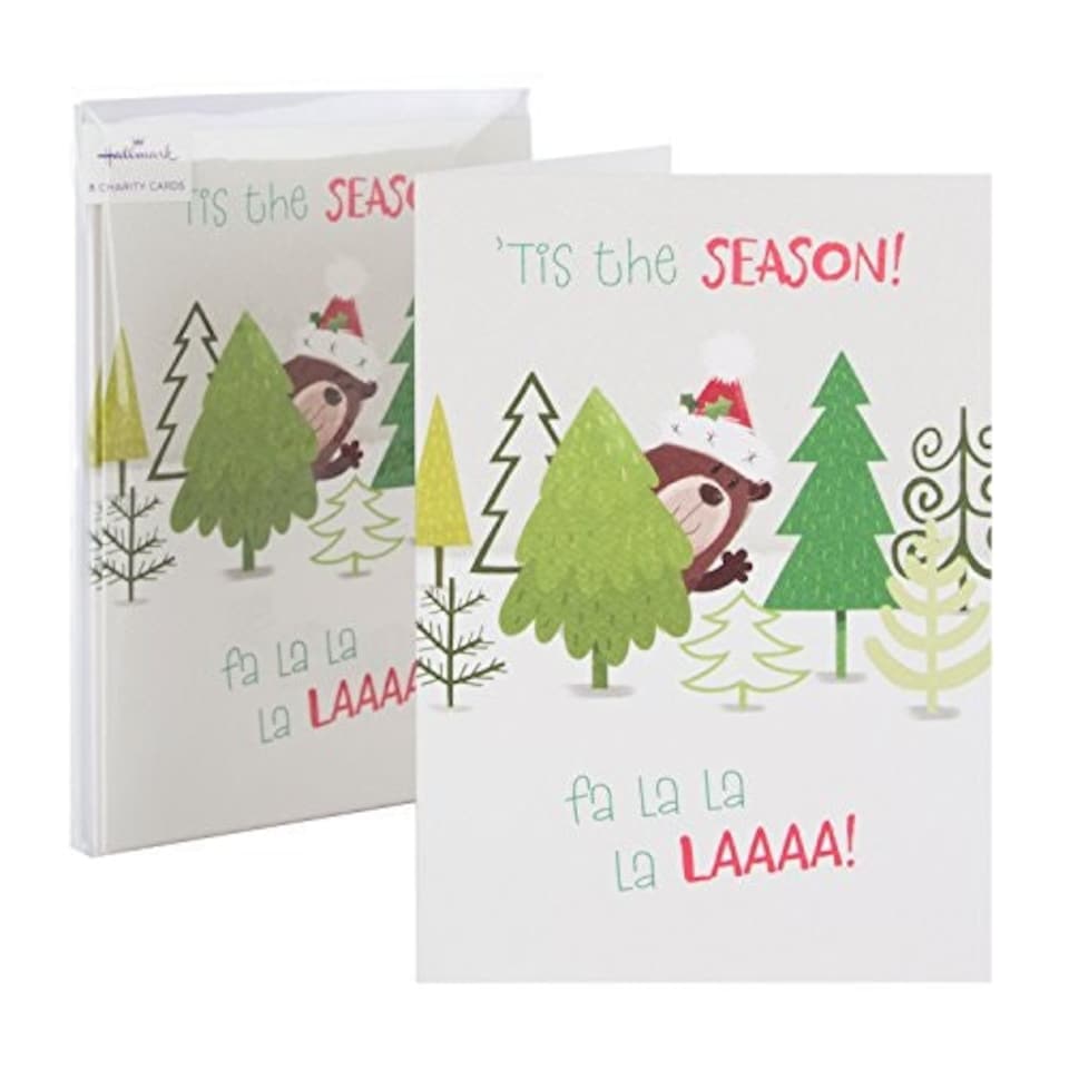 image 1 of Hallmark Christmas Charity Card Pack "Tis The Season" - Pack of 8