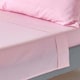 image 1 of Homescapes Pink Egyptian Cotton Flat Sheet 200 TC, Double Pink | Double