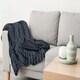 image 7 of Leah Collection Deluxe Throw in Black (50" x 60")